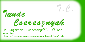 tunde cseresznyak business card